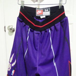 Vintage VTG Toronto Raptors Nike Shorts Pro Cut Authentic Game Shorts Sz 34 M